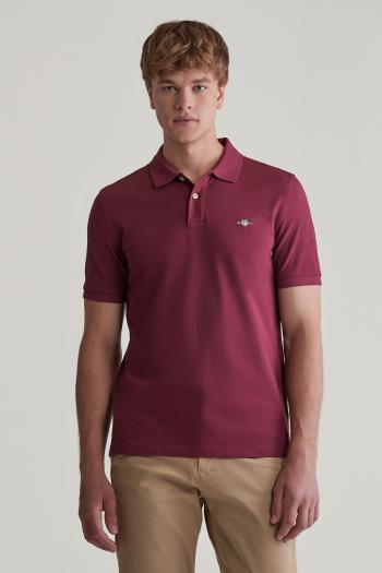 POLOKOŠILE GANT REG SHIELD SS PIQUE POLO WINE RED