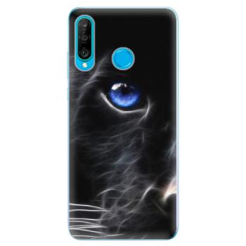 Odolné silikonové pouzdro iSaprio - Black Puma - Huawei P30 Lite