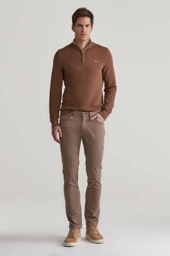 DŽÍNY GANT SLIM DESERT JEANS DESERT BROWN