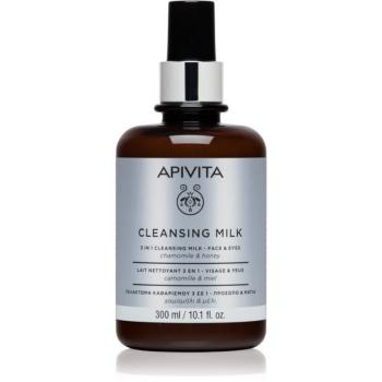 Apivita Cleansing Milk Face & Eyes čisticí mléko 3 v 1 na obličej a oči 300 ml