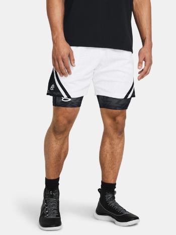 Under Armour Curry Mesh Short 4 Kraťasy Bílá