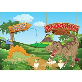 Dinosaury: Viac než 500 nálepiek, 8 obrázkov na zdobenie, 8 strán maľovaniek (978-80-88888-45-1)