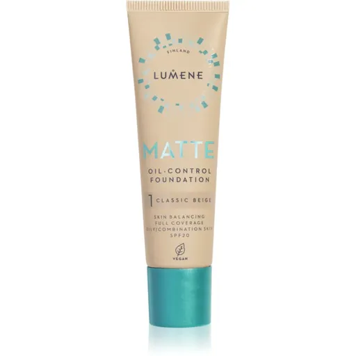 Lumene Matte Oil-Control matující make-up SPF 20 odstín 1 Classic Beige 30 ml