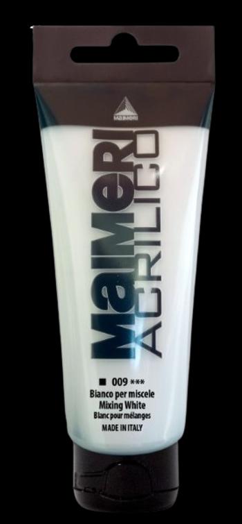 MAIMERI ACRILICO - Akrylové farby 009 - mixing white, 0,2 L