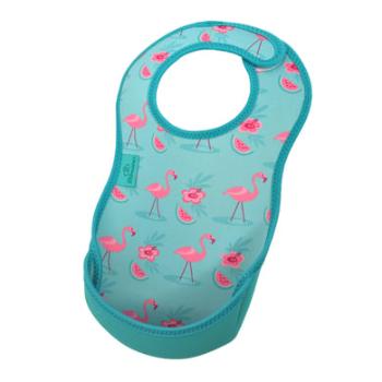 Bibetta Neoprenový bryndák UltraBib® Flamingos