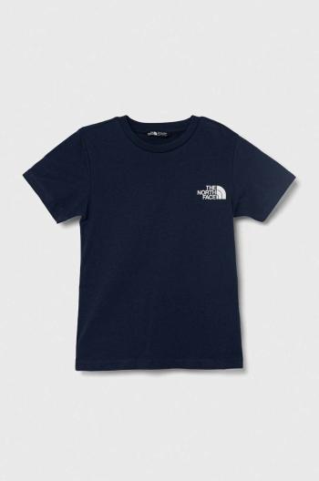 Dětské tričko The North Face SIMPLE DOME TEE zelená barva, s potiskem