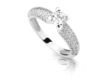 Cutie Jewellery Luxusní prsten z bílého zlata se zirkony Z6884-2353-10-X-2 60 mm