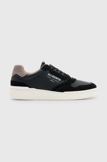 Kožené sneakers boty AllSaints Regan Low Top černá barva, M053FB