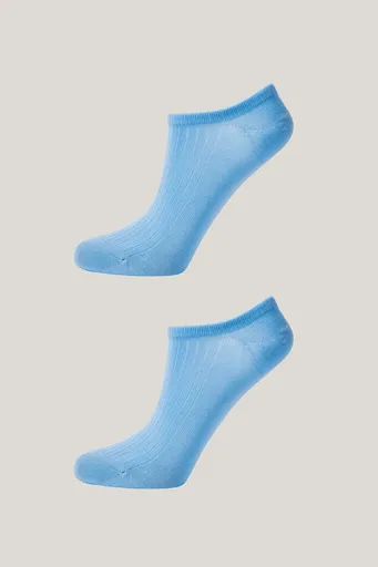 PONOŽKY GANT LYOCELL RIB LOW CUT SOCKS 2-PACK FRESH BLUE