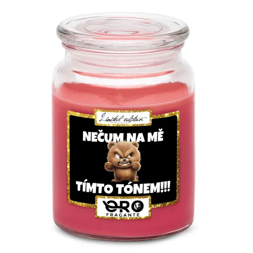 Svíčka Nečum na mě – medvěd (Vůně svíčky: Višně v čokoládě)