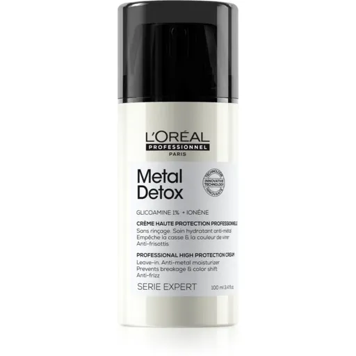 L’Oréal Professionnel Serie Expert Metal Detox ochranný krém pro lámavé a namáhané vlasy 100 ml