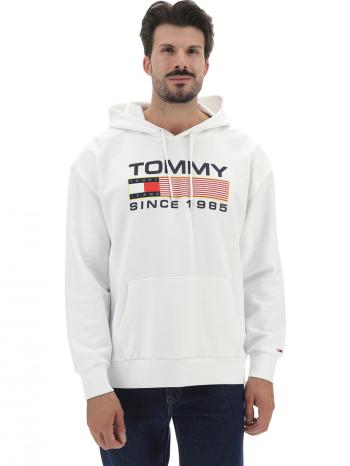 Tommy Jeans pánská bílá mikina