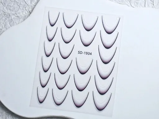 Samolepky na nehty - Francie, černé