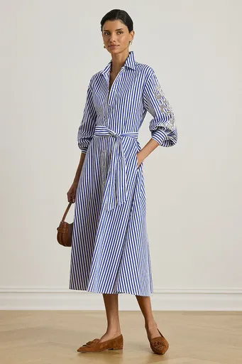 Bavlněné šaty Lauren Ralph Lauren