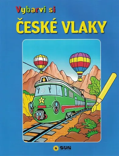 České vlaky - Vybarvi si (poškozená)