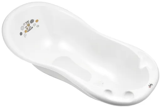 MALTEX Vanička Zebra 100 cm se špuntem a protiskluzovou podložkou - white