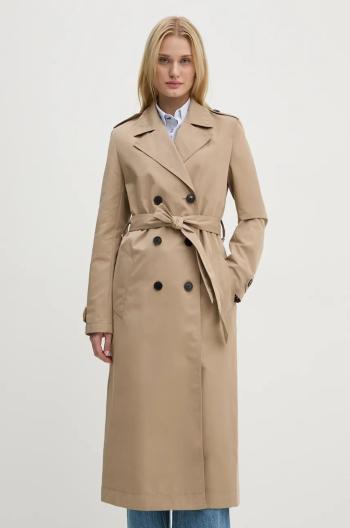 Trench kabát ZADIG&VOLTAIRE dámský, béžová barva, přechodný, WWCO00208