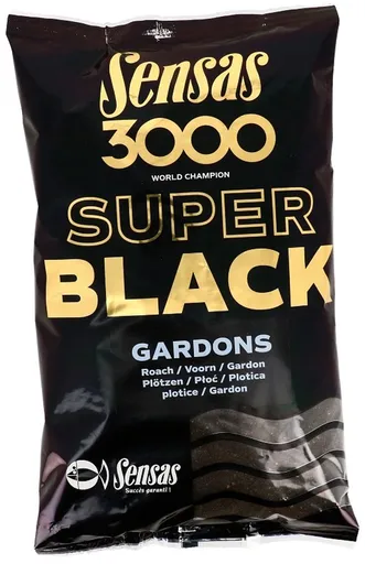Sensas Krmítková směs 3000 Super Black 1kg - Gardons - Plotice,Sensas Krmítková směs 3000 Super Black 1kg - Gardons - Plotice