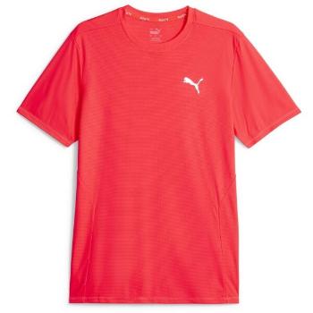 Puma RUN FAVORITE TEE Pánské triko, červená, velikost