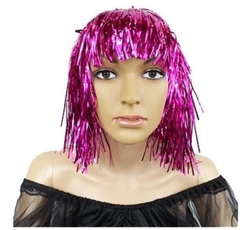 Paruka foliová růžová - GoDan
