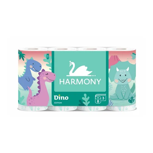 Harmony Dino toaletní papír 8 rolí