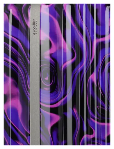Střední skořepinový kufr Travelite Lascana Edition M Purple Swirl