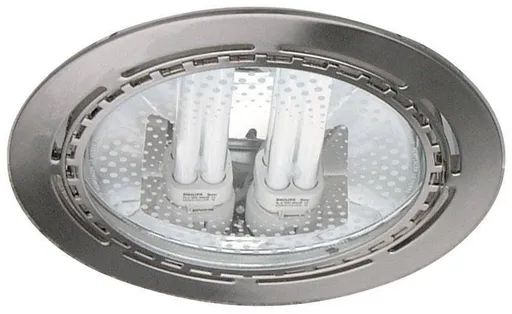 Saténová kulatá stropní lampa 2x18W 23cm DM-01