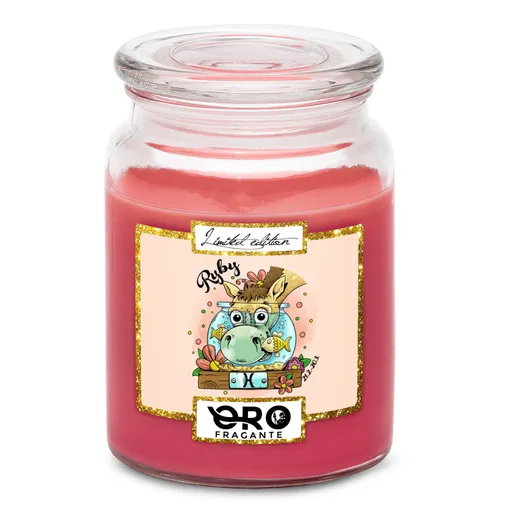 Svíčka Koňská znamení – ryby (Vůně svíčky: Višně v čokoládě)