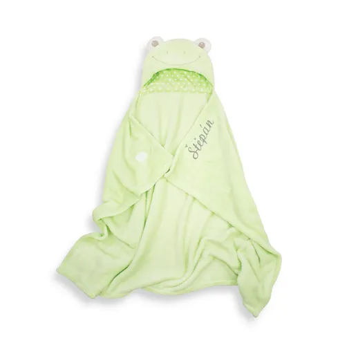 Dětská osuška s kapucí s výšivkou