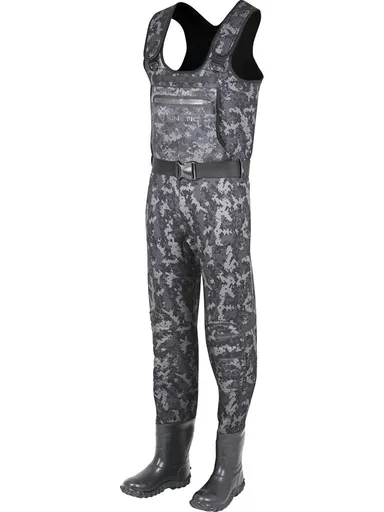 Kinetic neoprenové prsačky neorush bootfoot cleated grey camo - eu 40-41 (uk 6,5-7)