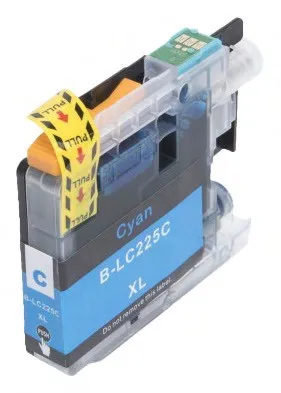 BROTHER LC-225-XL - kompatibilní cartridge, azurová, 1200 stran