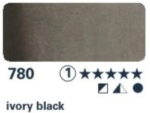 Akvarelová barva Horadam 1/2 – 780 ivory black