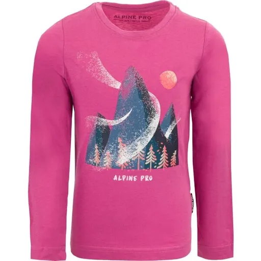 ALPINE PRO VERMO Dětské triko, růžová, velikost 140-146