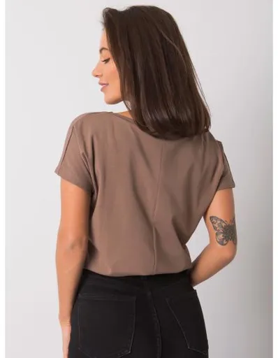 Dámské tričko EMORY kávově hnědá