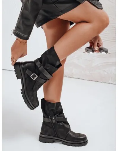 Dámské kotníkové boty, černé