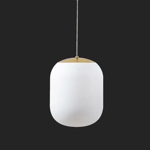 OSMONT TAN62385 TANIA S1 HP závěsné skleněné svítidlo mosaz leštěná / bílá IP40 3000 K 52W LED DALI