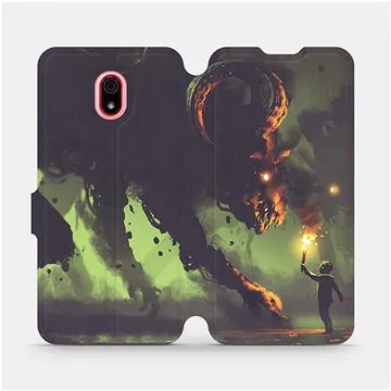 Flipové pouzdro na mobil Xiaomi Redmi 8a - VA08P Příšera a kluk s pochodní (5903516078042)