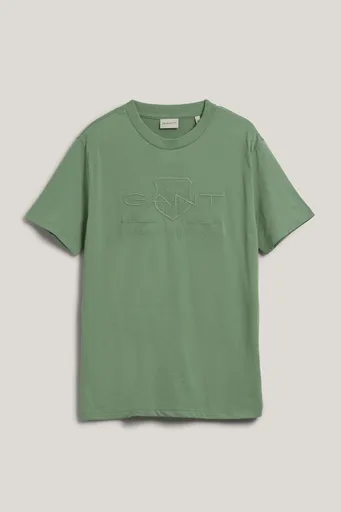 TRIČKO GANT REG TONAL SHIELD SS T-SHIRT KALAMATA GREEN