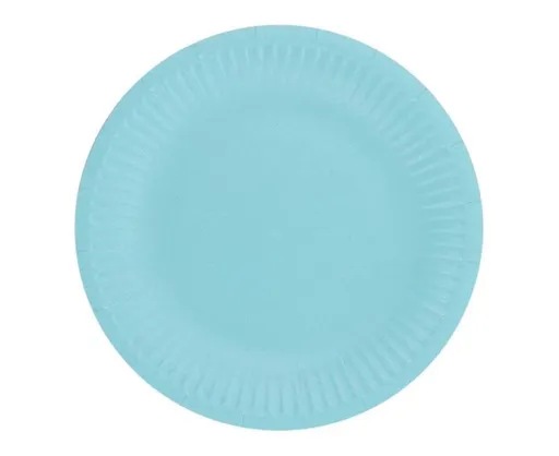 Talíře světle modré 18 cm - 6 ks - GoDan