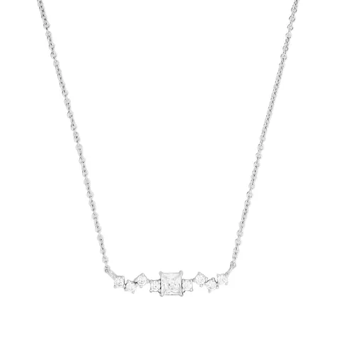 Silver Cat Třpytivý stříbrný náhrdelník s kubickými zirkony Classics SC617