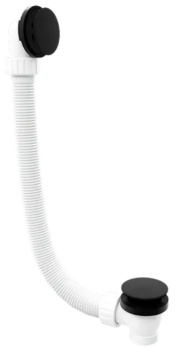 Vanová souprava bez napouštění, click-clack, délka 1200mm, zátka 72mm, černá mat