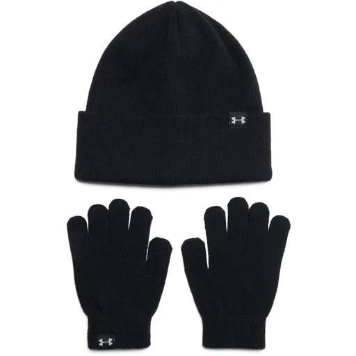 Under Armour BEANIE COMBO Set čepice a rukavice, černá, velikost