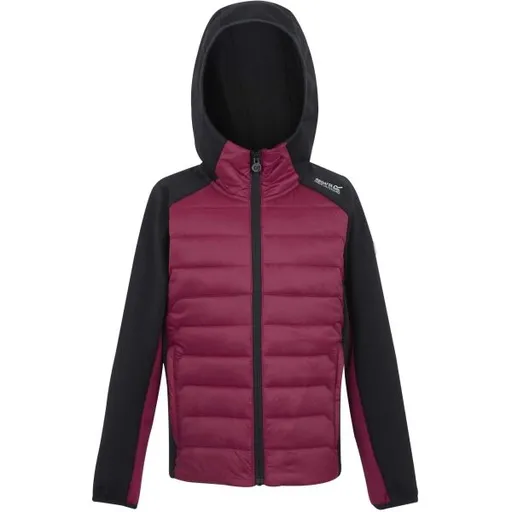 REGATTA OUTDOORS KIELDER IX HYBRID JR Dětská bunda, vínová, velikost 5-6Y