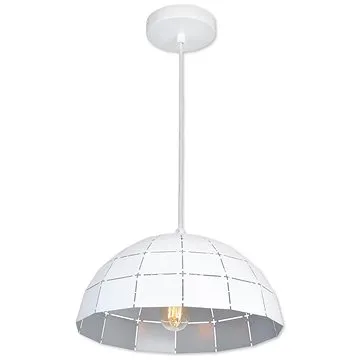 Top Light Apolo 40B - Lustr na lanku 1xE27/40W/230V bílá/stříbrná (114307)