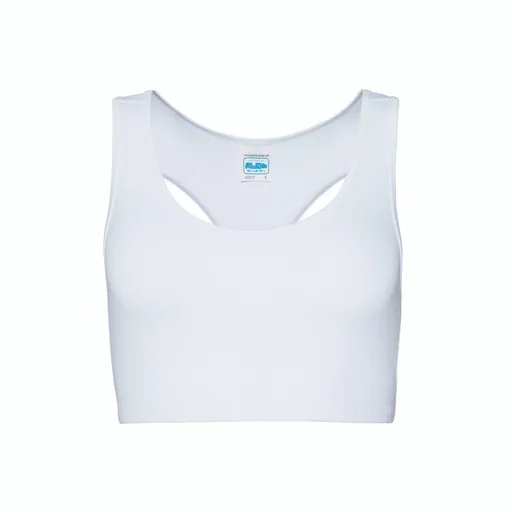 Just Cool Dámský sportovní crop top - Arktická bílá | XL