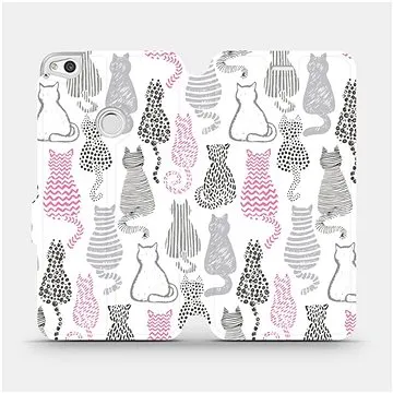 Flipové pouzdro na mobil Huawei P9 Lite 2017 - MX01S Kočičí zádíčka (5903516001033)