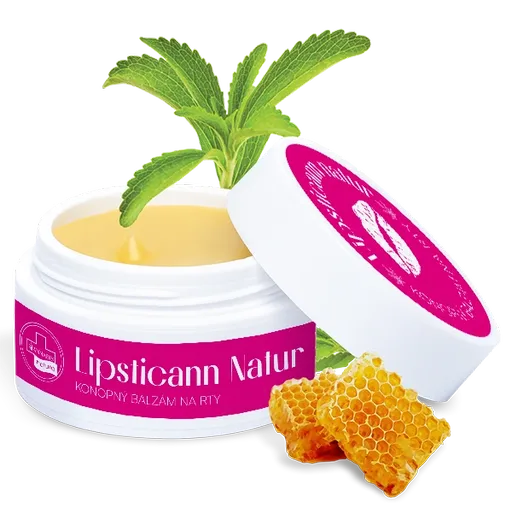 LIPSTICANN NATUR konopný balzám na rty se včelím voskem - 15 ml - Annabis