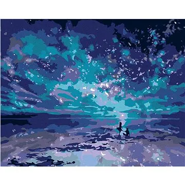 Malování podle čísel - Modrá polární záře (HRAmal00031nad)