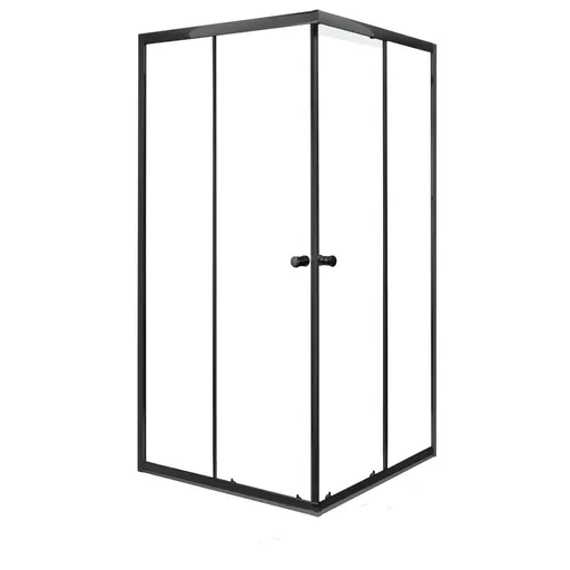 KERRA Kabina sprchová Olga SQ 90 ČERNÁ SOLO (bez vaničky) 5907548114488