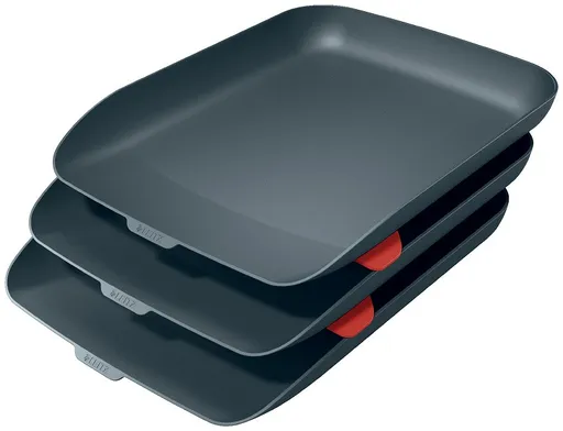 LEITZ Odkladač na dokumenty s organizérem Cosy set 3 ks sametová šedá